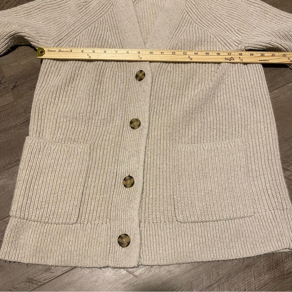 Gap Long Button Front Cardigan Grandpa Cotton Wool Blend Sweater - Picture 8 of 11